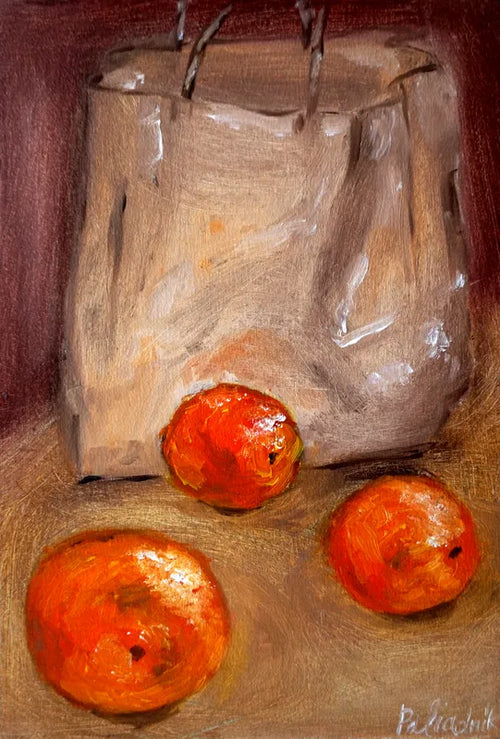 Bag with Three Oranges - Fine Art Print