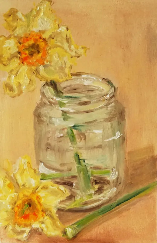Daffodils in a Jar - Fine Art Print